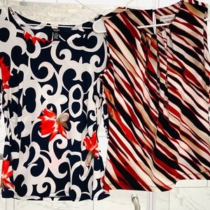 2 lightweight women’s blouses Petite Medium